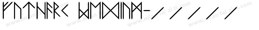 futhark Medium字体转换